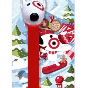 Target Bullseye Dog PEZ Dispenser - Red and White